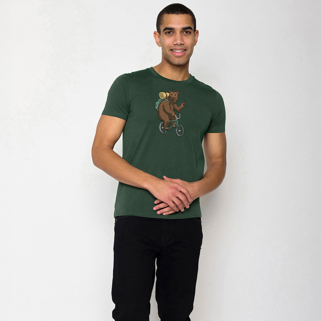 T-shirt ours à vélo - GREENBOMB