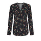 Blouse Nightflowers EcoVero - GREENBOMB