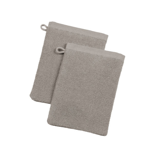 2 Gants de toilette BARI 22x16 cm - 450gr/m² - LIVING CRAFTS