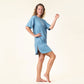 T-Shirt large de nuit BERIT en coton bio - LIVING CRAFTS