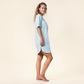 T-Shirt large de nuit BERIT en coton bio - LIVING CRAFTS