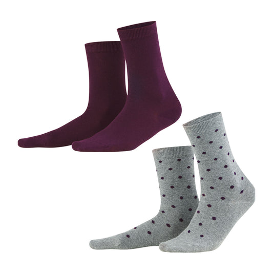 Duo de chaussettes BETTINA en coton bio - LIVING CRAFTS