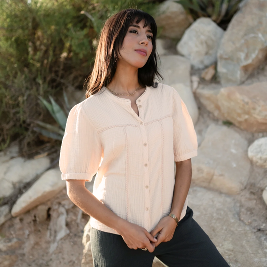 Blouse en gaze de coton bio EMI - NORDLICHT