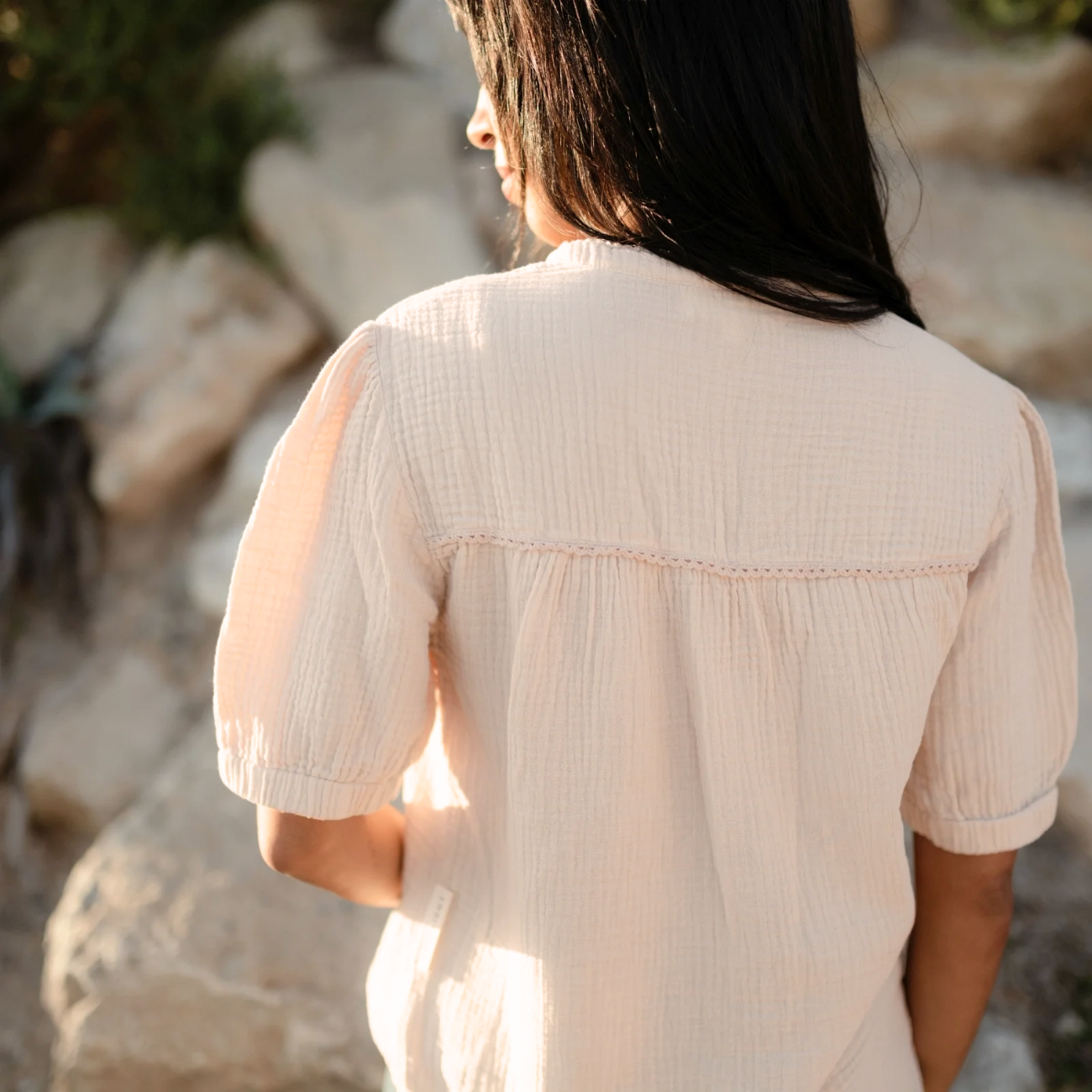 Blouse en gaze de coton bio EMI - NORDLICHT