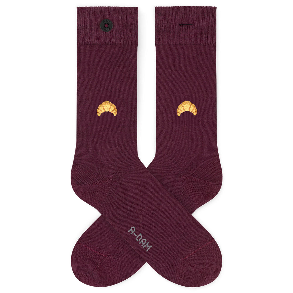 Chaussettes brodées Bouton - ADAM