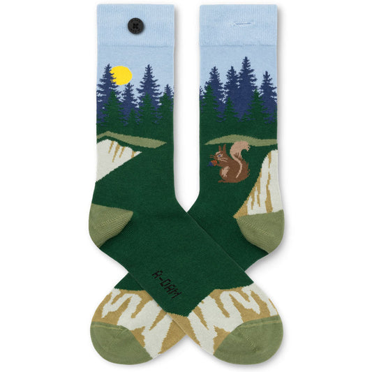 Chaussettes imprimées bouton - A-DAM