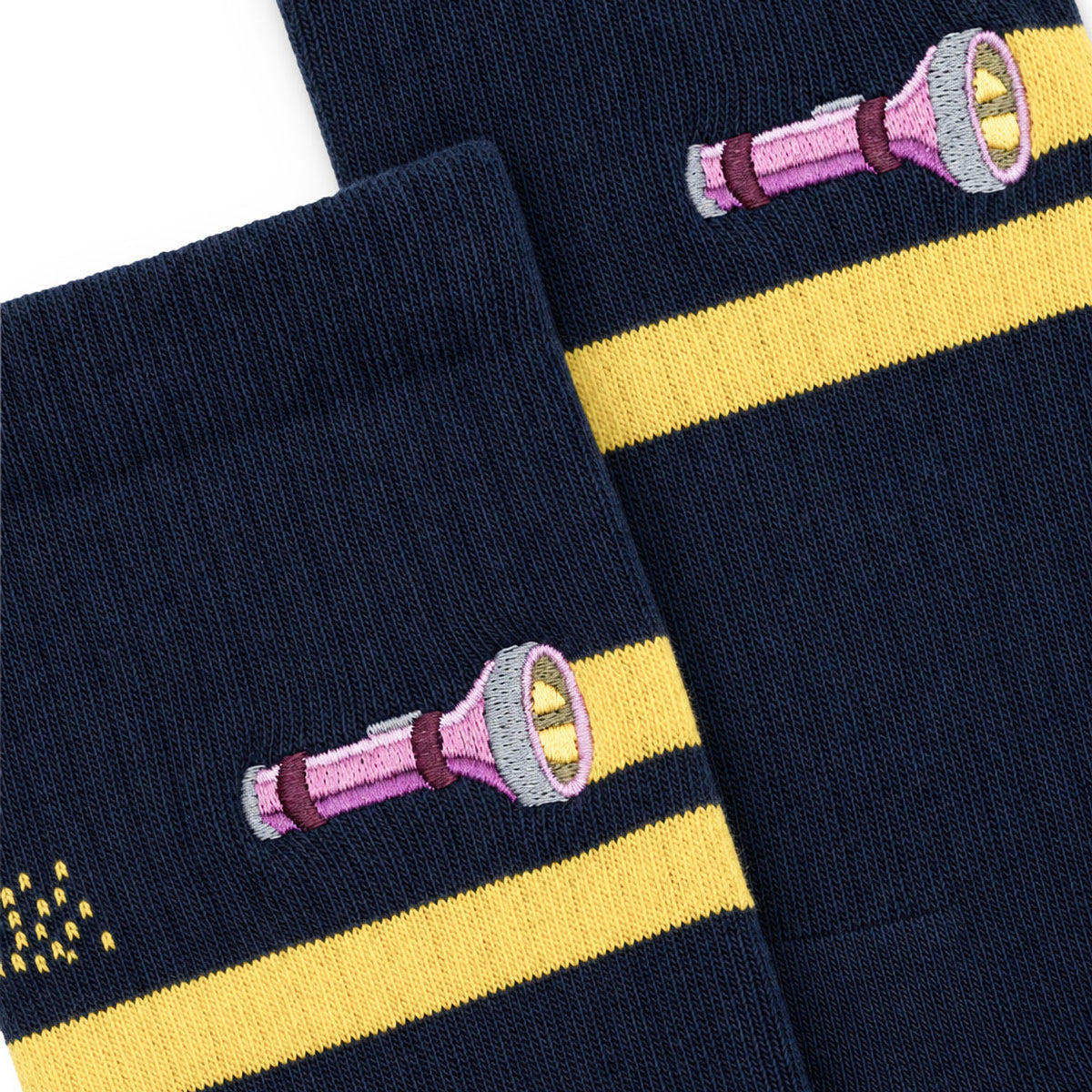 Chaussettes randonnée brodées - ADAM