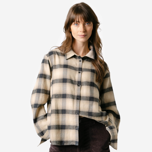 Chemise BALINA en flanelle 100% coton bio - LIVING CRAFTS