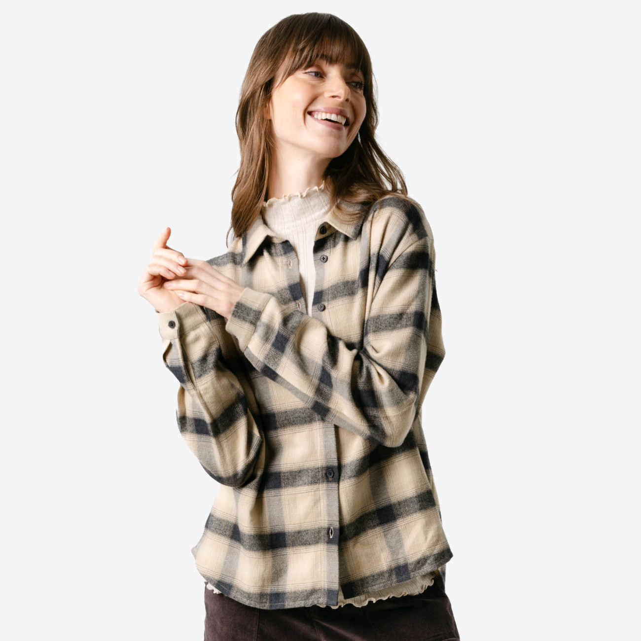 Chemise BALINA en flanelle 100% coton bio - LIVING CRAFTS