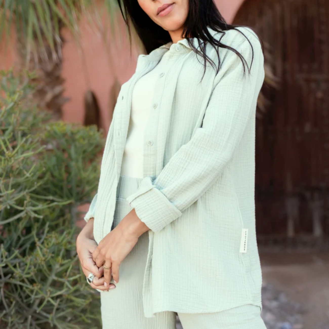 Chemise FENJA en mousseline de coton bio - NORDLICHT