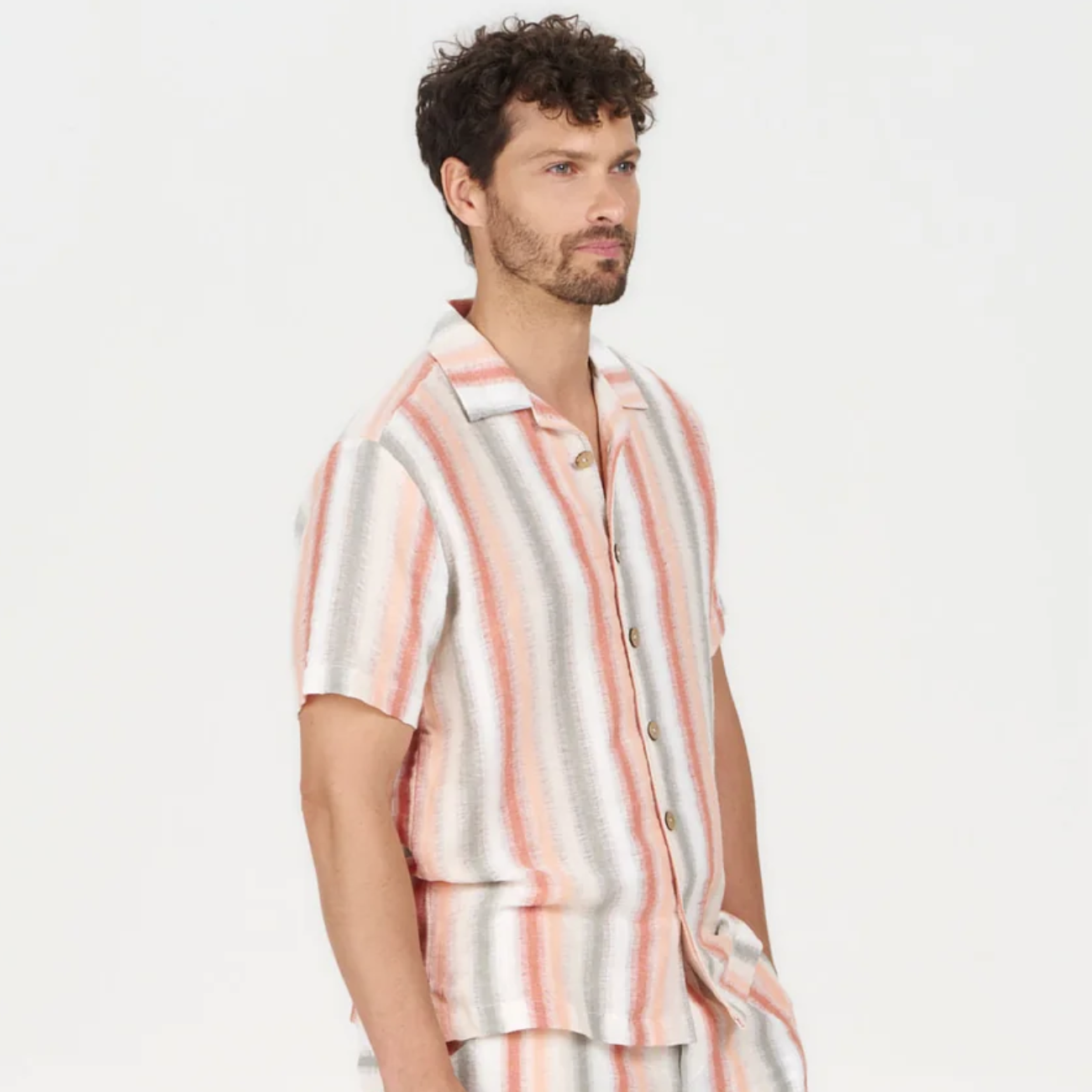 Chemise rayée à manches courtes WAVE - KOMODO