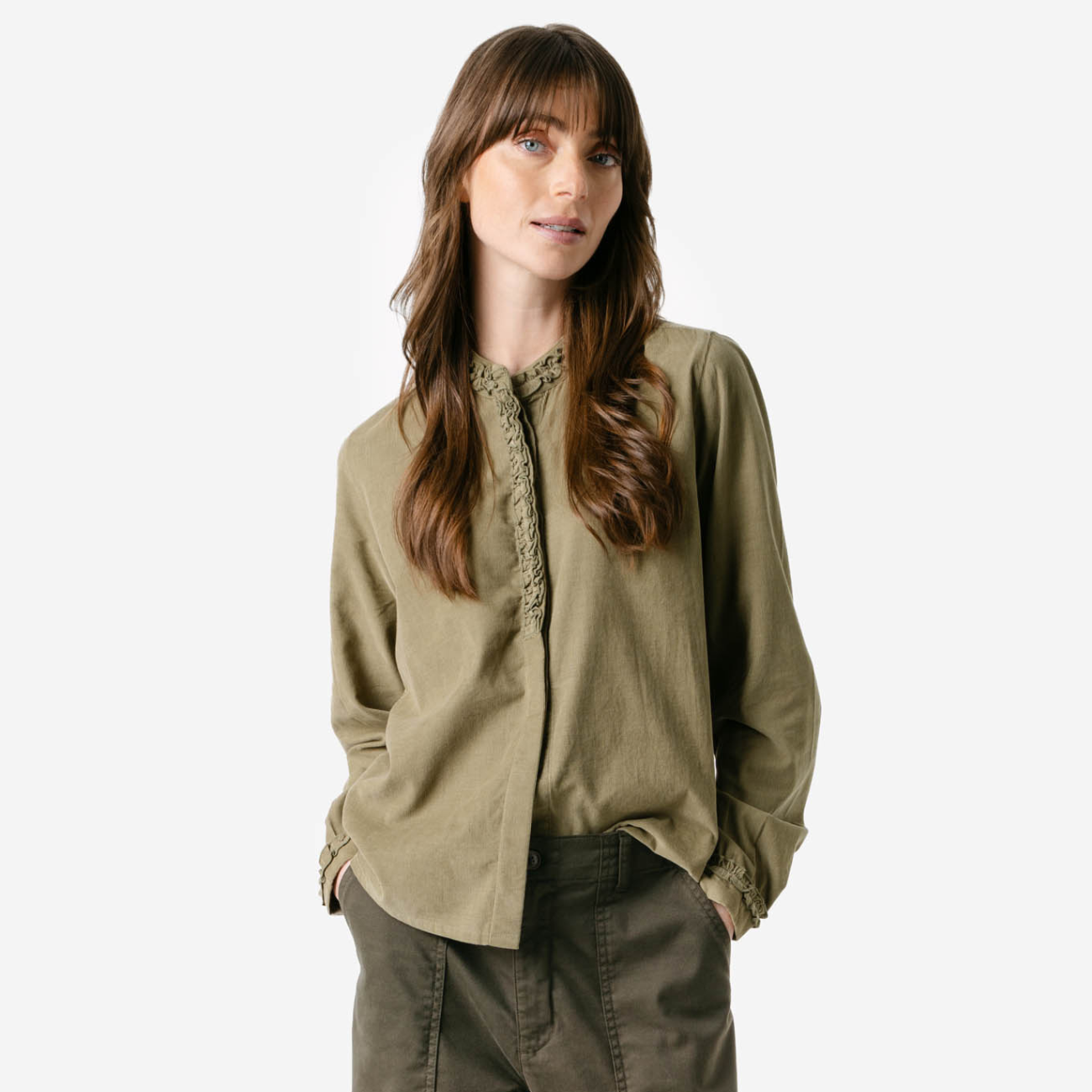Blouse BALLERINA en velours fin 100% coton bio - LIVING CRFATS