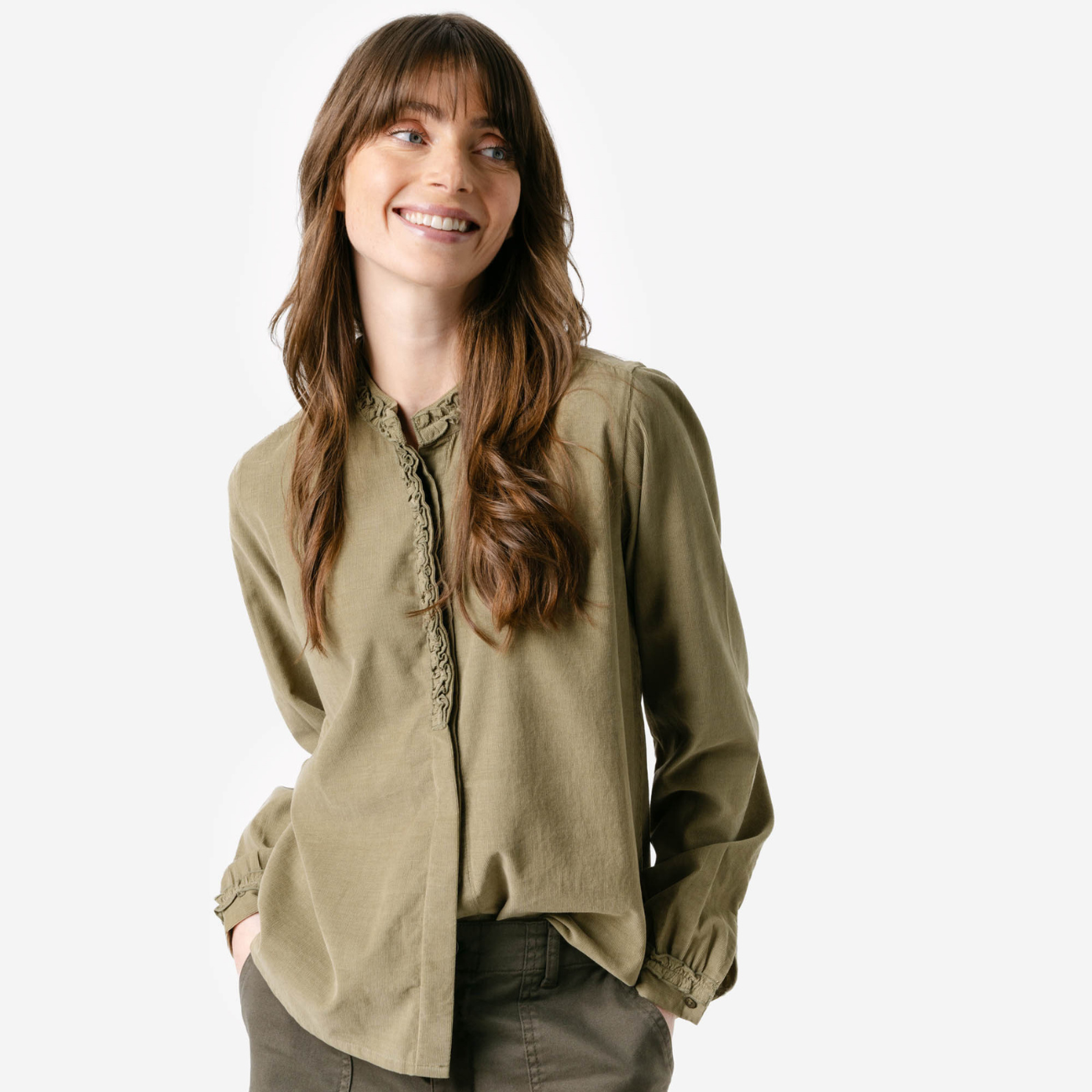 Blouse BALLERINA en velours fin 100% coton bio - LIVING CRFATS