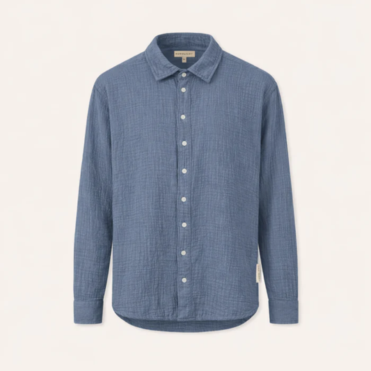 Chemise homme en gaze de coton bio LIAS - NORDLICHT