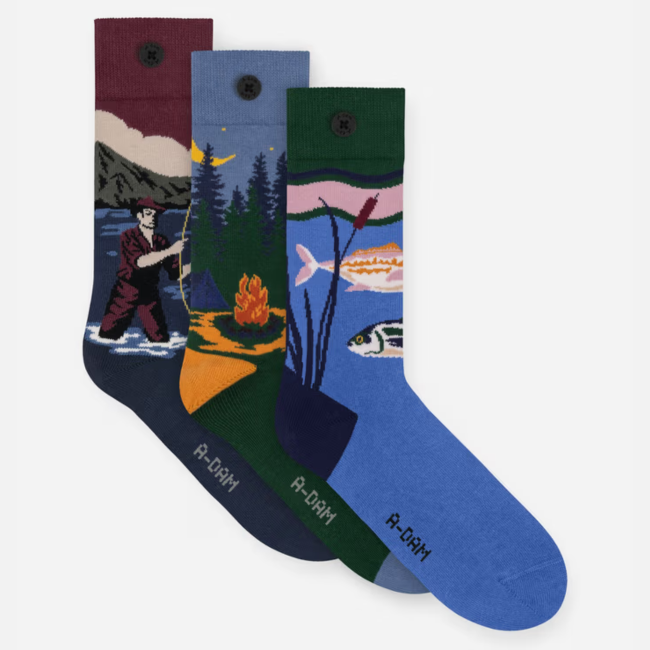 Coffret de 3 paires de chaussettes CAMPING  - ADAM