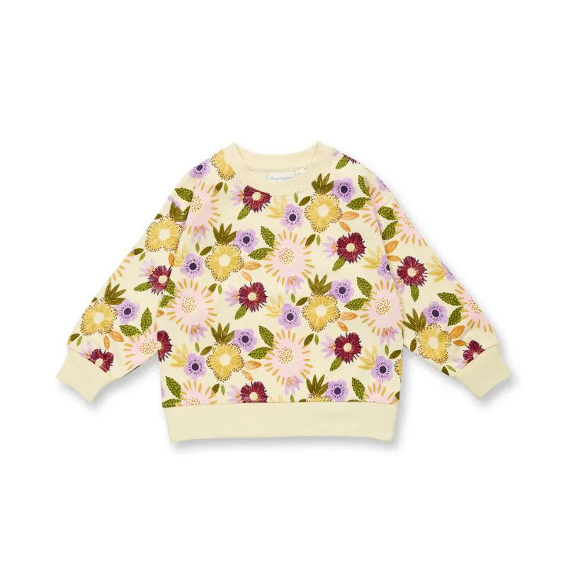 Sweat fleurs DARI 100% coton bio - SENSE ORGANICS
