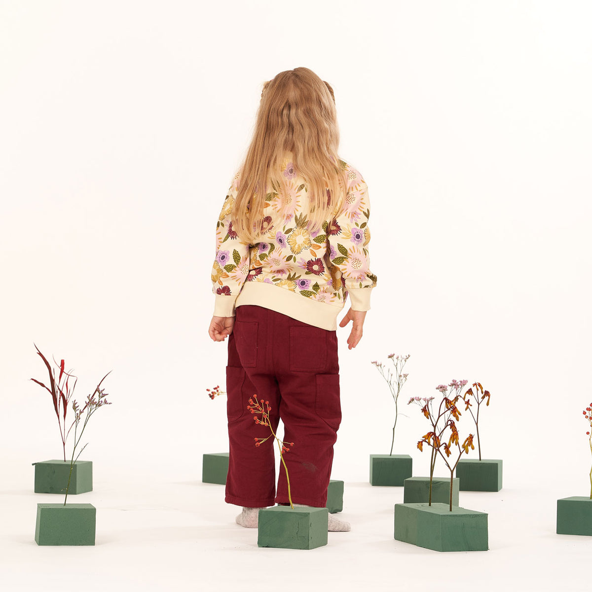 Sweat fleurs DARI 100% coton bio - SENSE ORGANICS