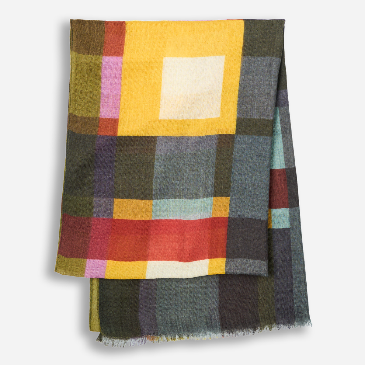 Écharpe patchwork 100% laine PROVENCE - LIVING CRAFTS