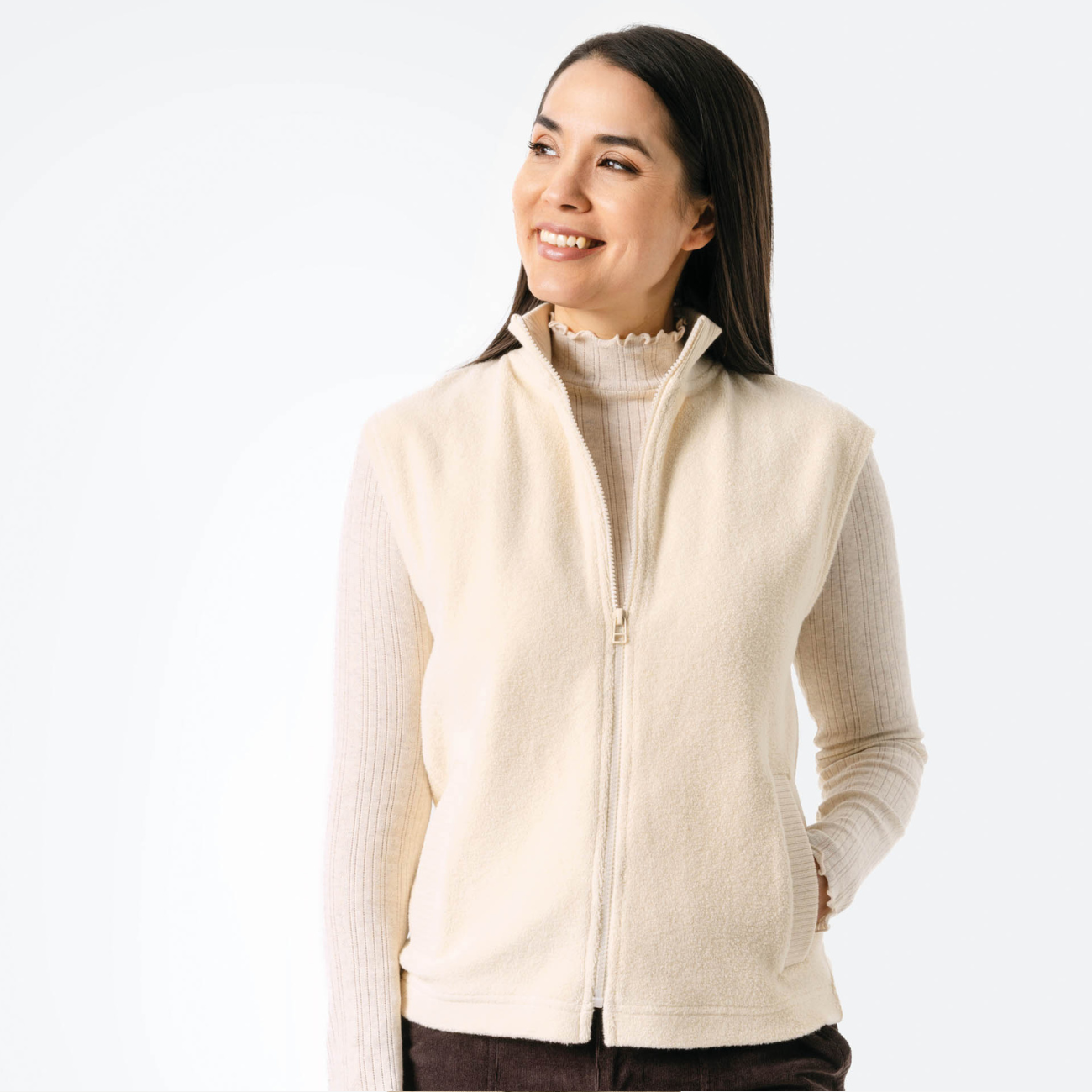 Gilet sans manches BESSA en 100% coton bio - LIVING CRAFTS