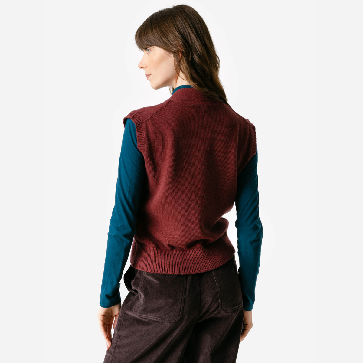 Gilet sans manches BRYNJAR en laine et coton - LIVING CRAFTS