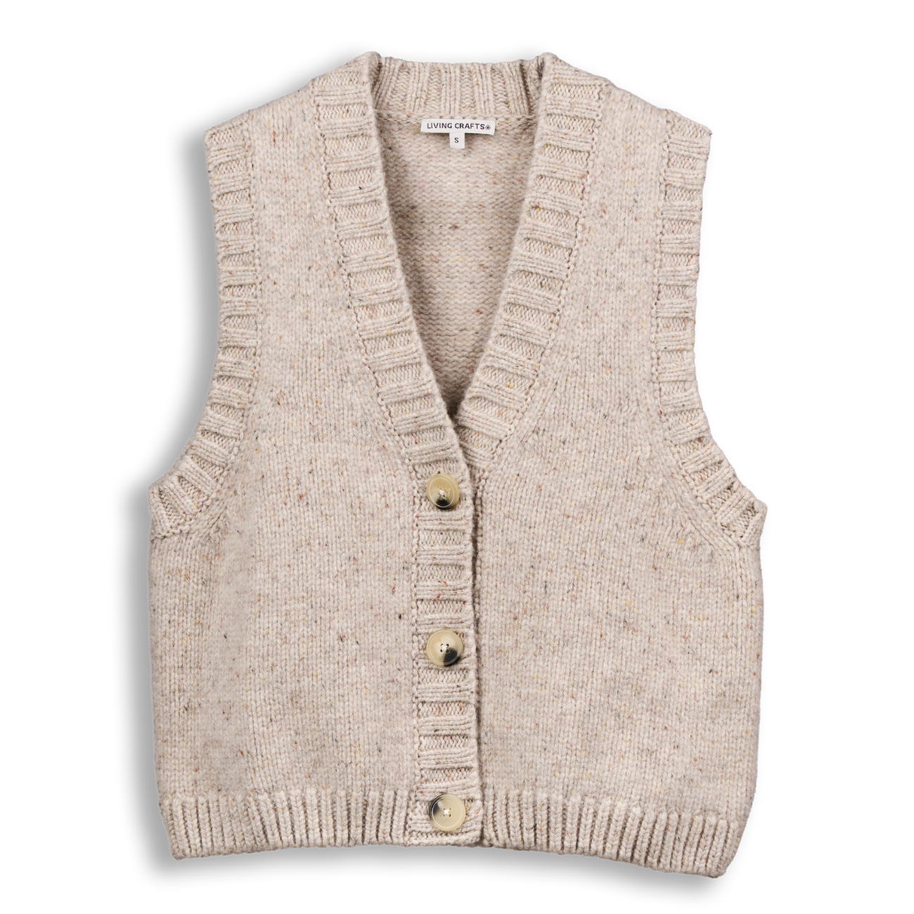 Gilet sans manches 100% laine BIRTE - LIVING CRAFTS