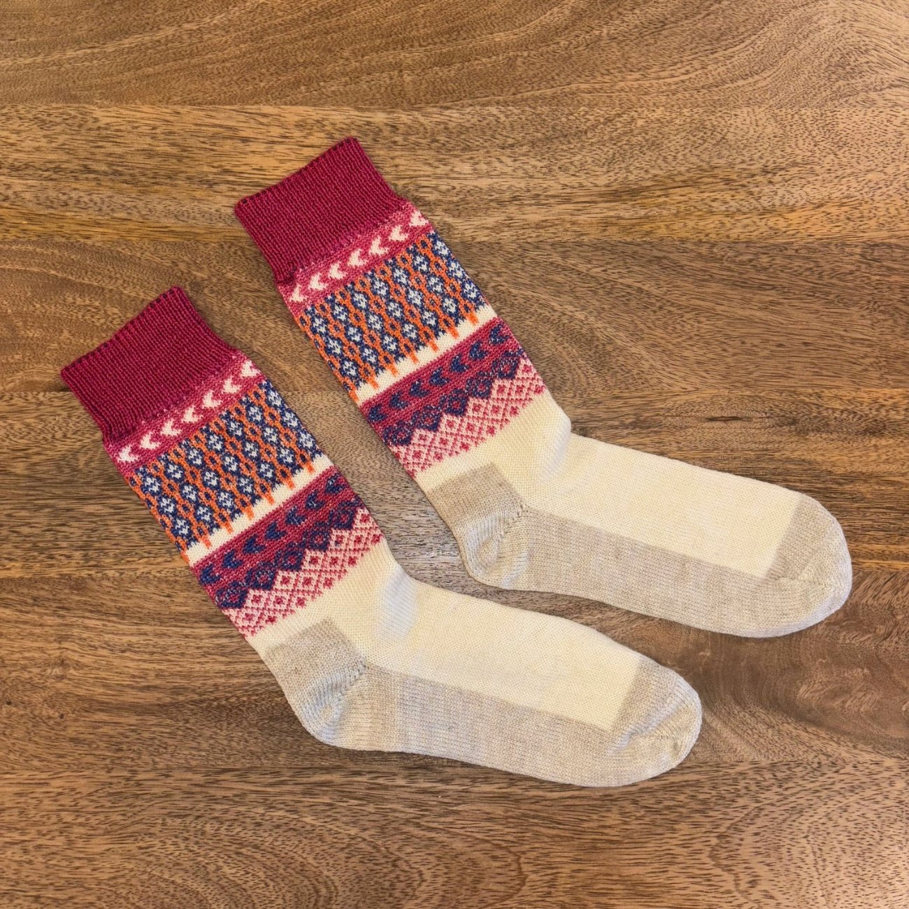 Chaussettes 95% laine et 5% lin - HIRSCH