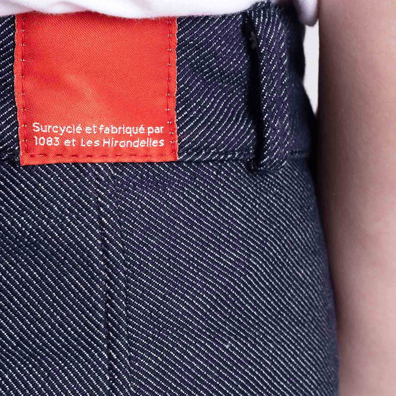 Jupe jeans boutonnée - 1083 x LES HIRONDELLES
