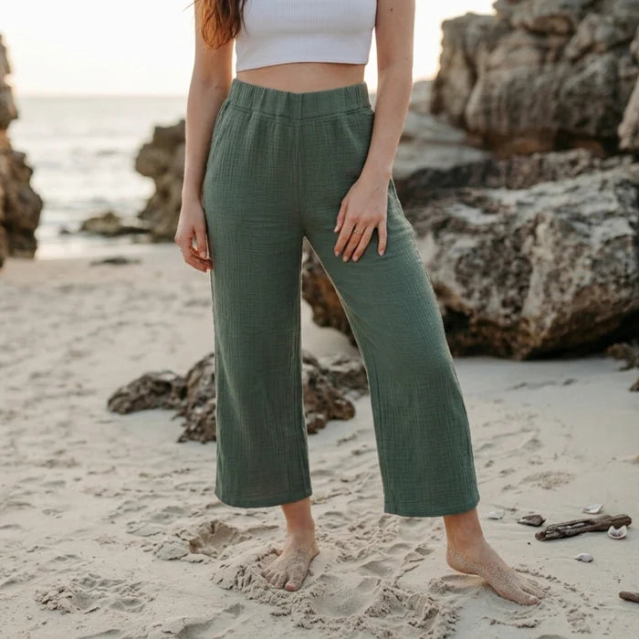 Pantalon coupe droite LEJA en mousseline - NORDLICHT