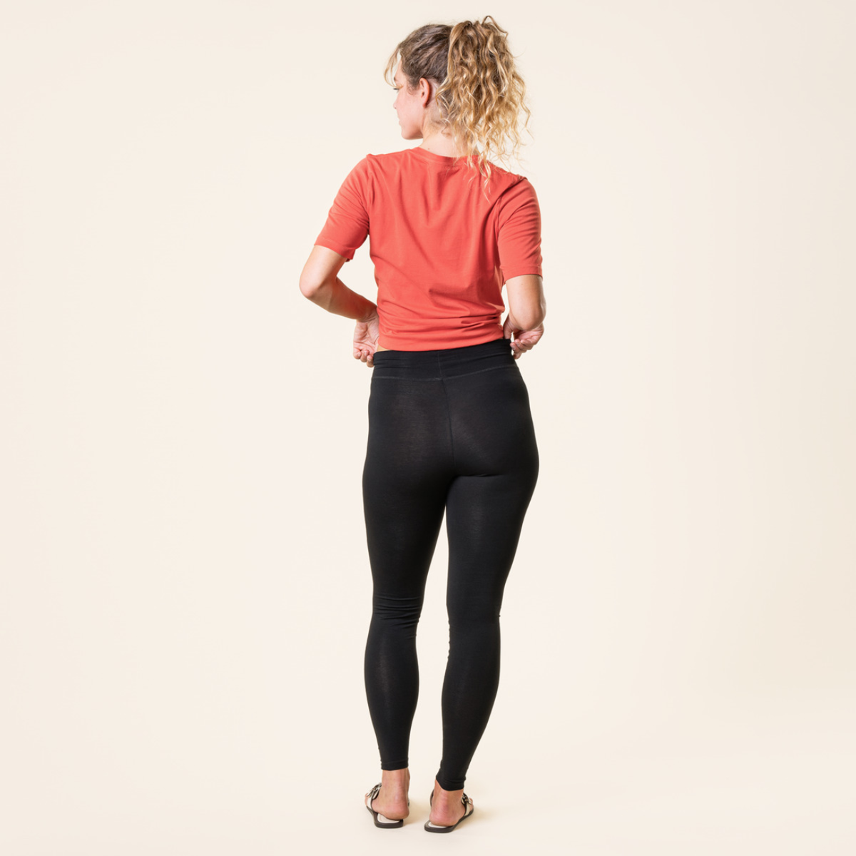 Legging taille haute LISA en coton bio - LIVING CRAFTS