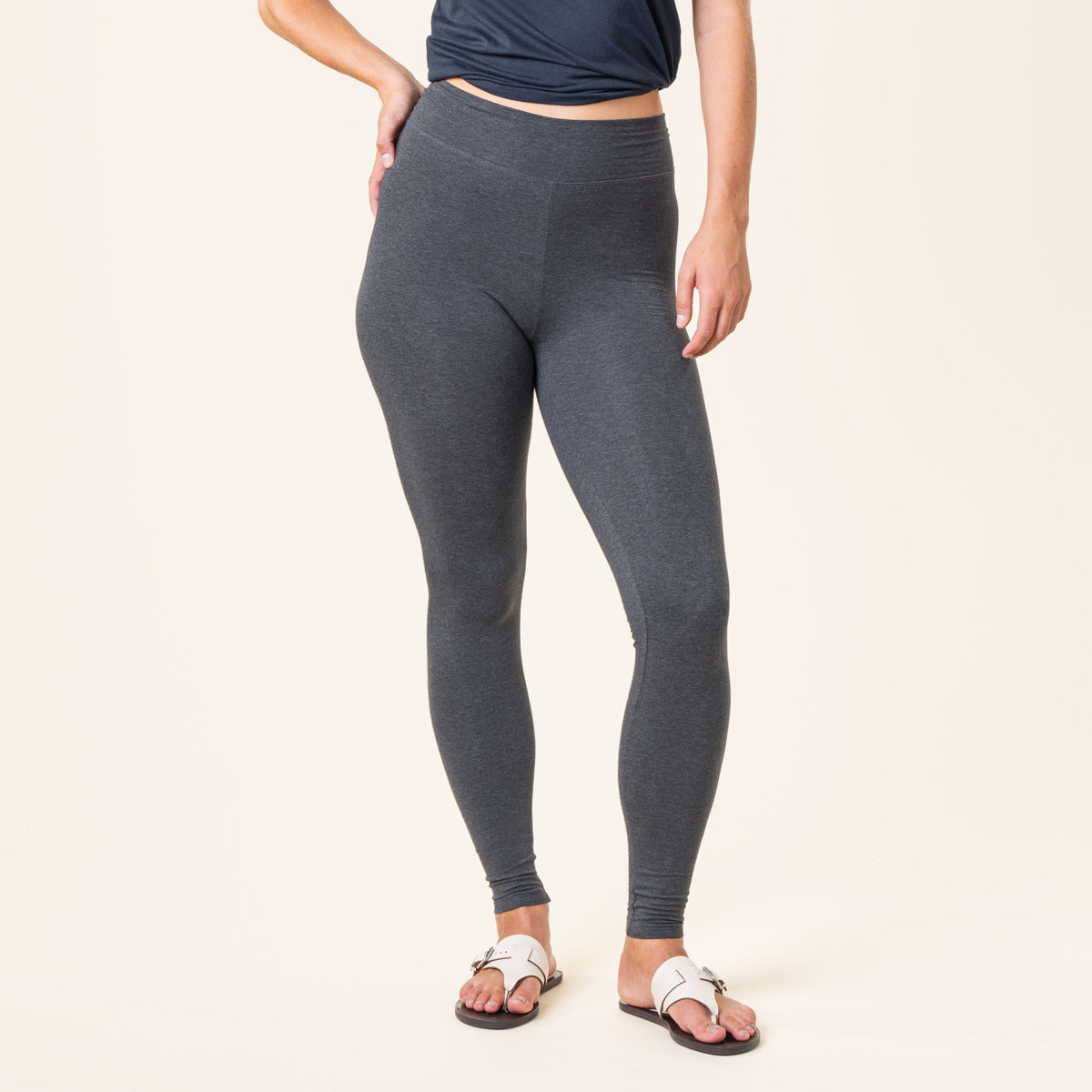 Legging taille haute LISA en coton bio - LIVING CRAFTS