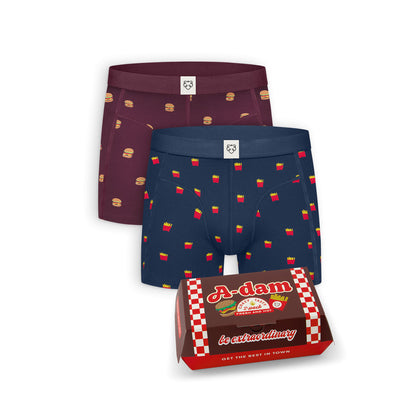 Coffret 2 boxers Burger - ADAM