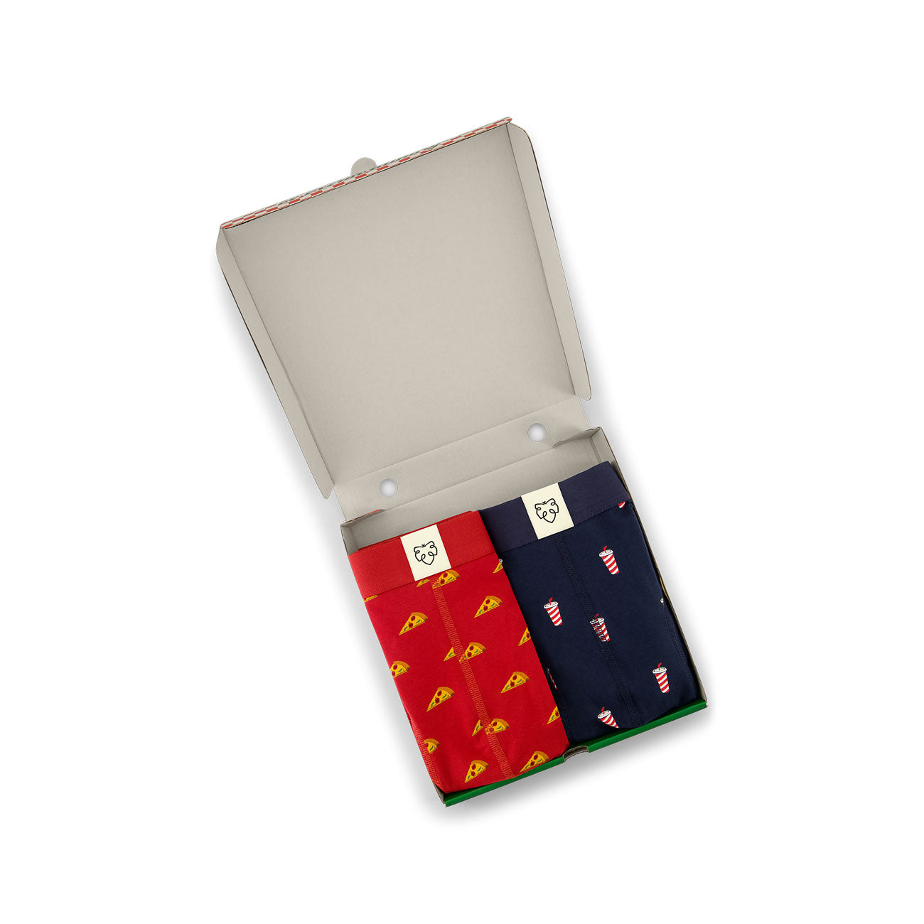 Coffret 2 boxers pizza - ADAM