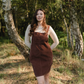 Robe salopette en velours de coton bio - NORDLICHT