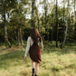 Robe salopette en velours de coton bio - NORDLICHT