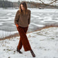 Pantalon PARSELINA 100% velours de coton - LIVING CRAFTS