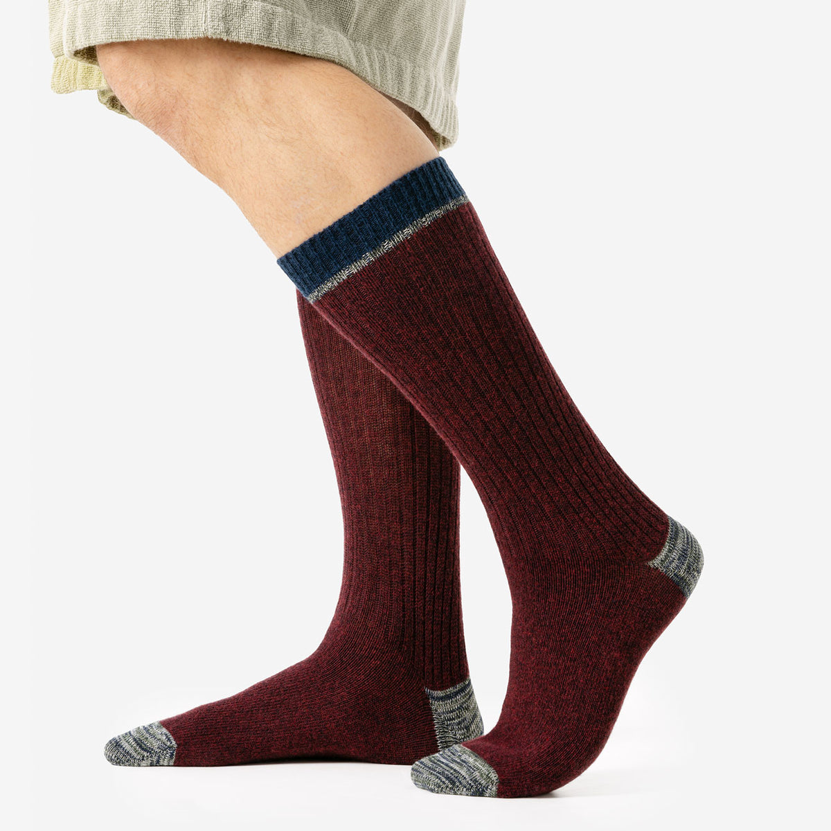 Chaussettes PATRICE coton bio et laine - LIVING CRAFTS