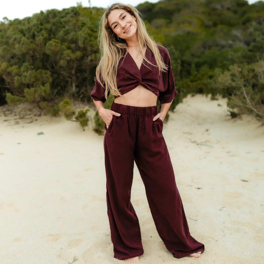 Pantalon coupe large PALAZZO en Tencel - NORDLICHT
