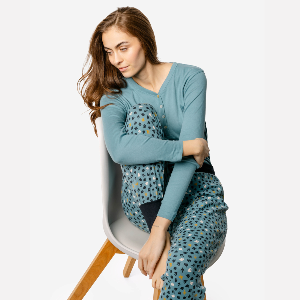 Bas de pyjama AVELINE en coton bio - LIVING CRAFTS