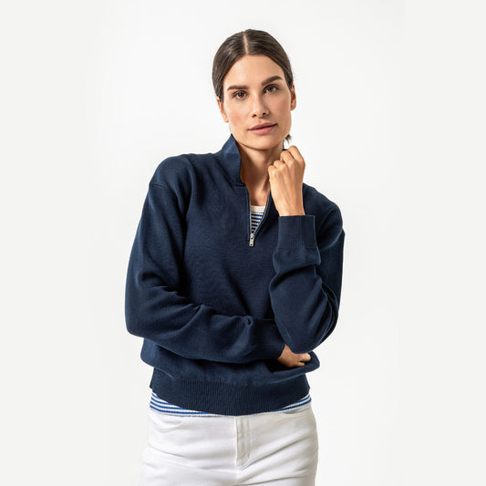 Sweat col camionneur pour femme AURI - LIVING CRAFTS