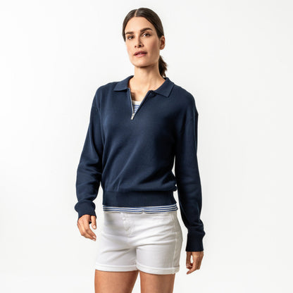 Sweat col camionneur pour femme AURI - LIVING CRAFTS