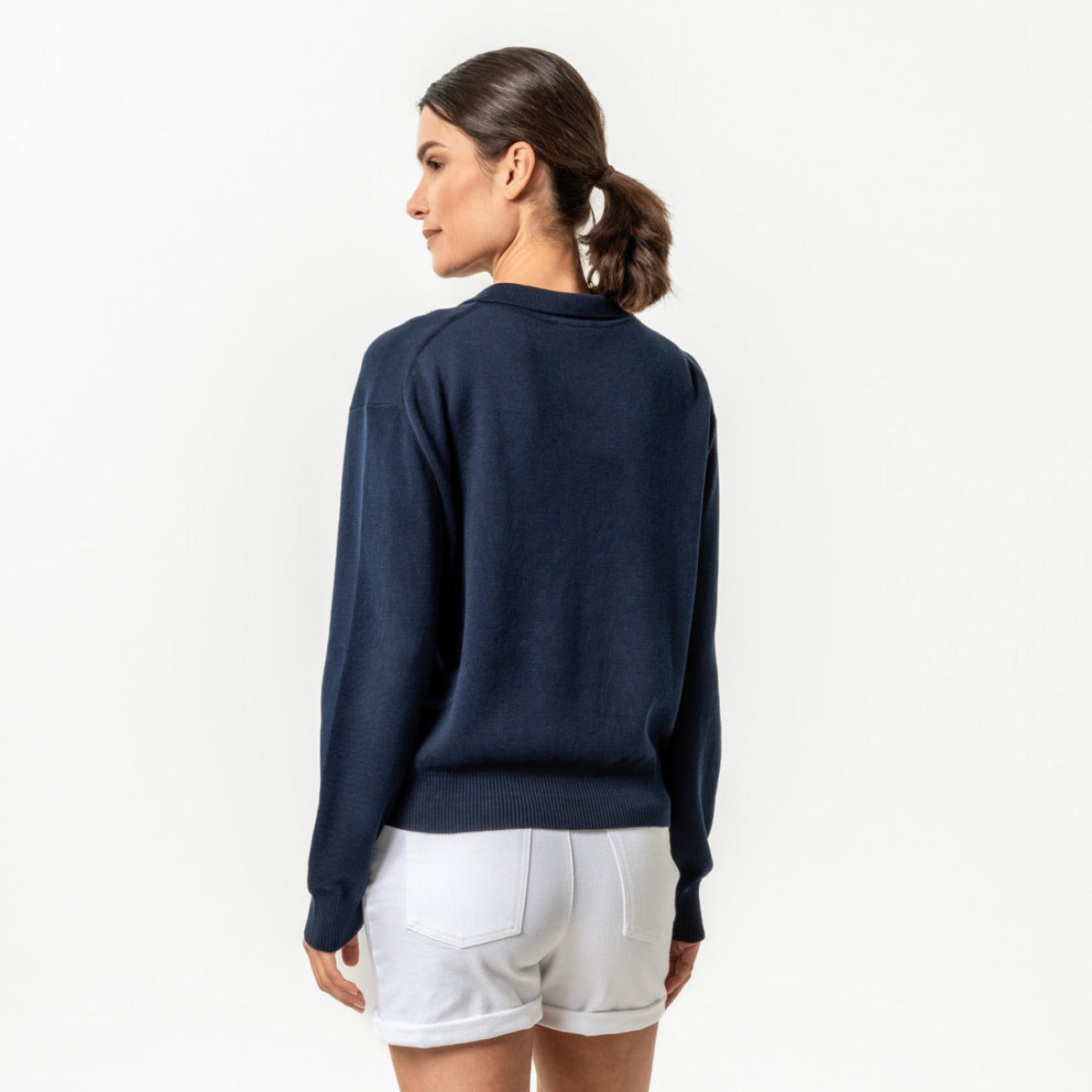 Sweat col camionneur pour femme AURI - LIVING CRAFTS