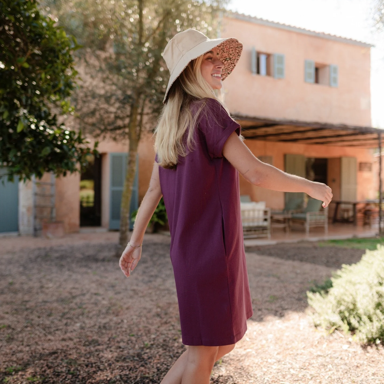 Robe T-shirt en coton bio MEIKE - NORDLICHT