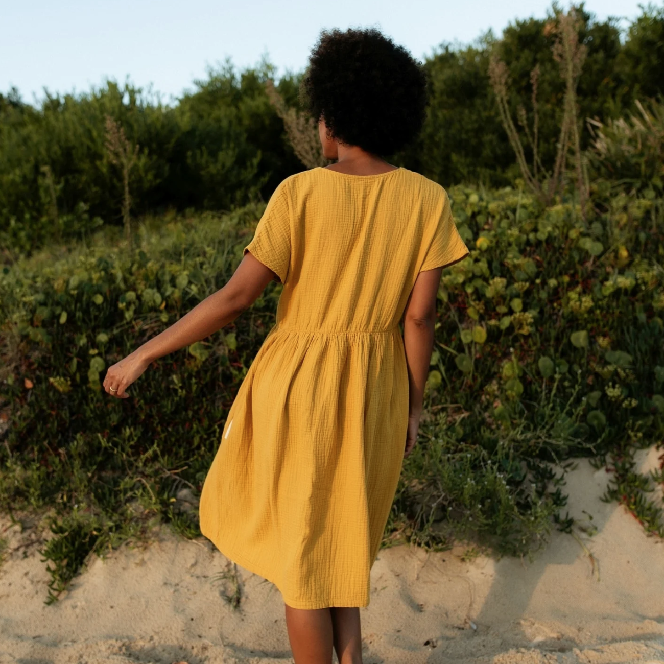 Robe ALMA en mousseline de coton bio - NORDLICHT