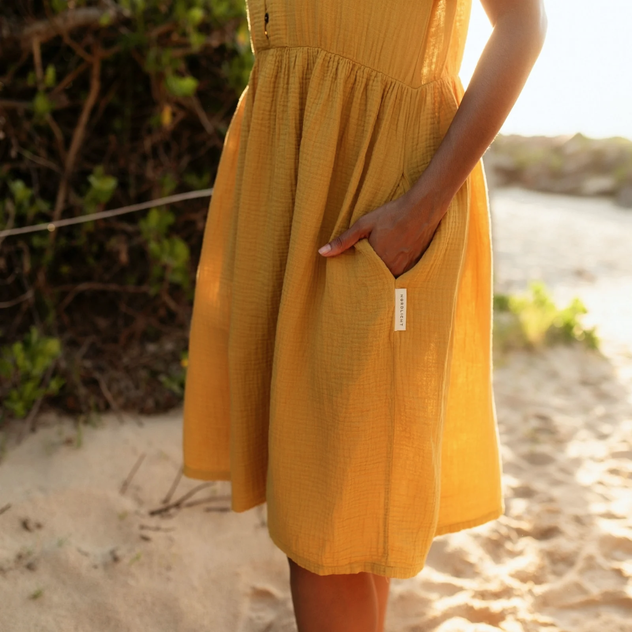 Robe ALMA en mousseline de coton bio - NORDLICHT
