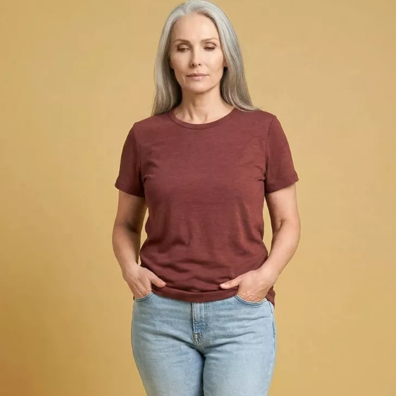T-shirt ALINA 100% lin français col rond - LEMAHIEU