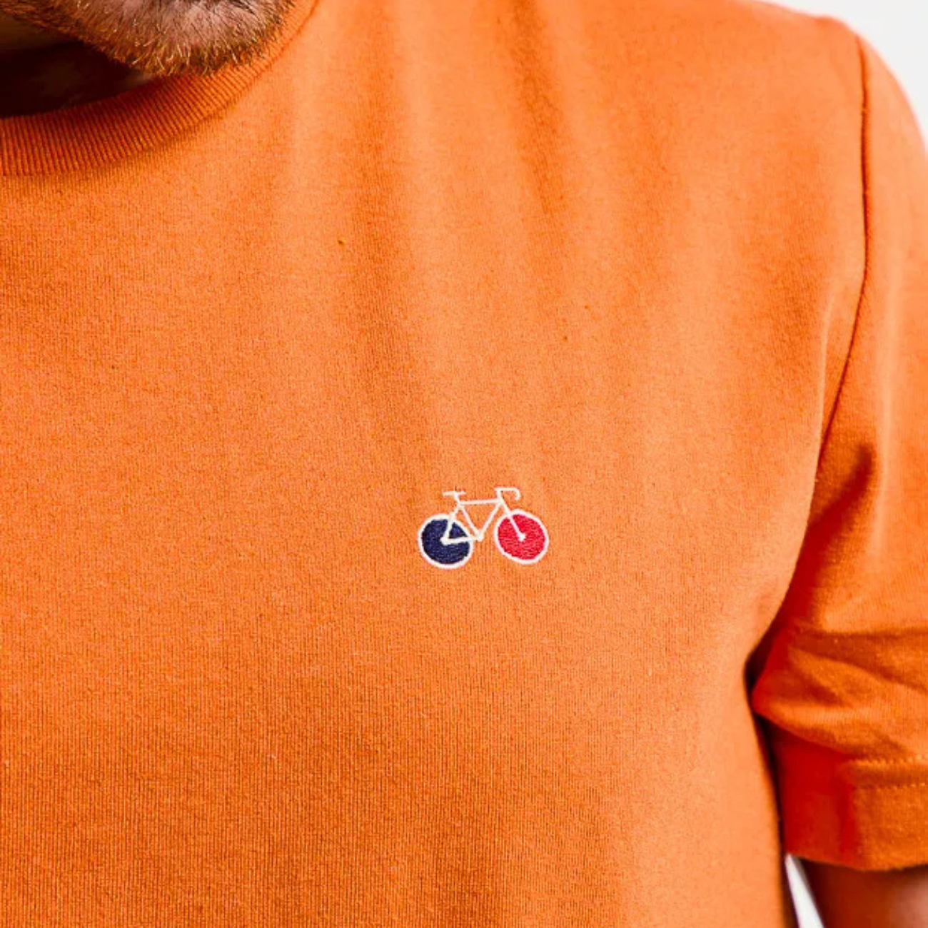 T-shirt BAPTISTE brodé vélo - LA GENTLE FACTORY