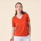 T-shirt col V TALIDA en 100% lin - LIVING CRAFTS