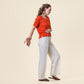 T-shirt col V TALIDA en 100% lin - LIVING CRAFTS