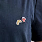T-shirt brodé BARTHELEMIEN café et croissant - LA GENTLE FACTORY