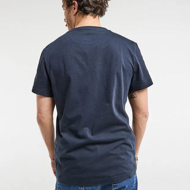 T-shirt brodé BARTHELEMIEN café et croissant - LA GENTLE FACTORY